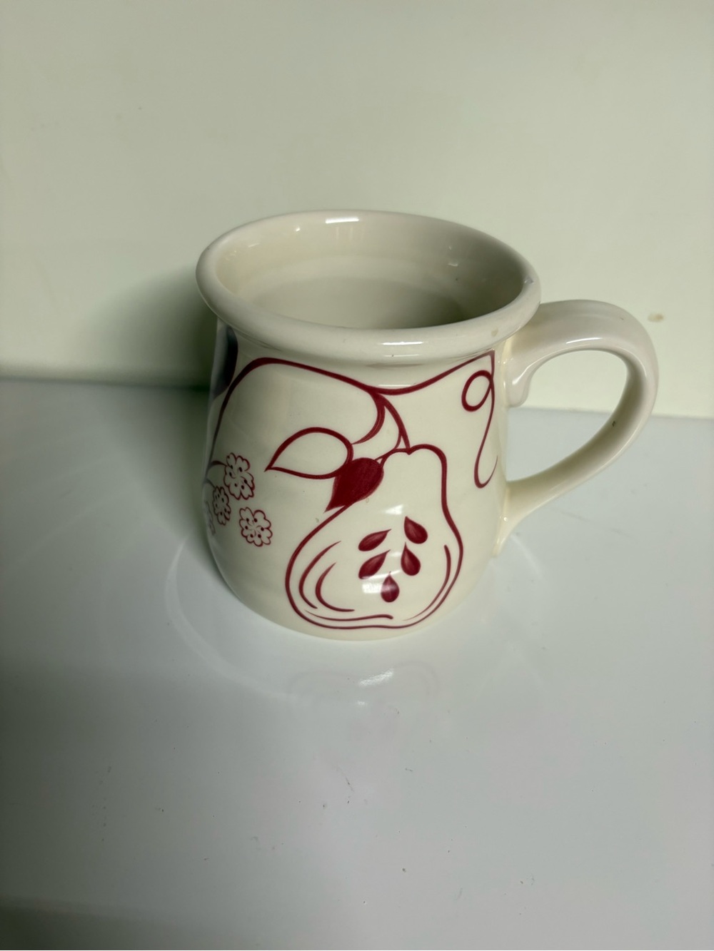 Katie Brown, Bird And Leaves Coffee Mug.  Large 20 oz. Farmhouse  Bird.